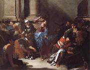 Bernardo Cavallino Christ Driving the Traders from the Temple Spain oil painting artist